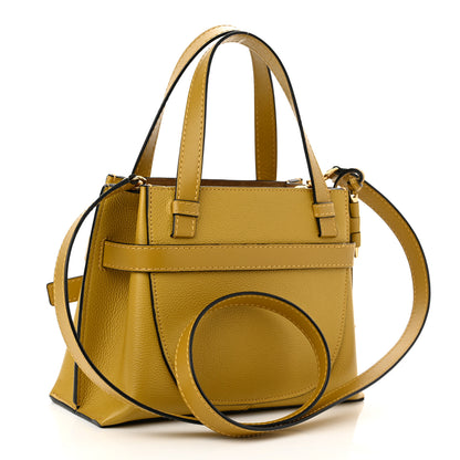 Loewe Calfskin Mini Gate Tote Mustard Yellow 2 of 9