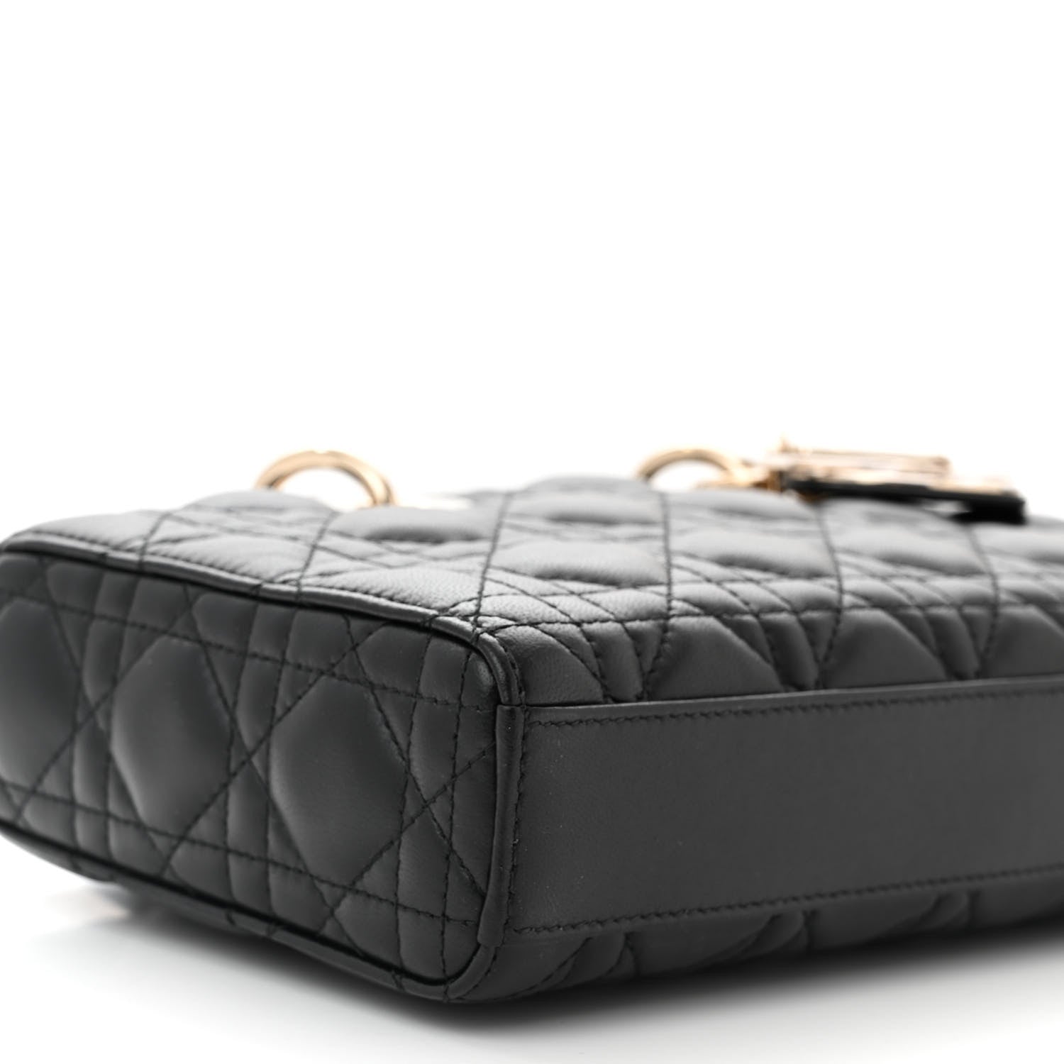 Christian Dior Lambskin Cannage Medium Lady D-Joy Black 8 of 9