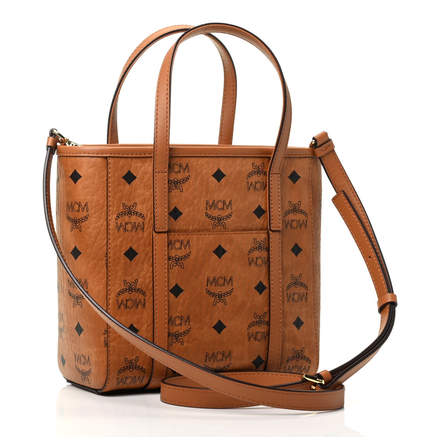 Visetos Mini Toni Shopper Tote Cognac