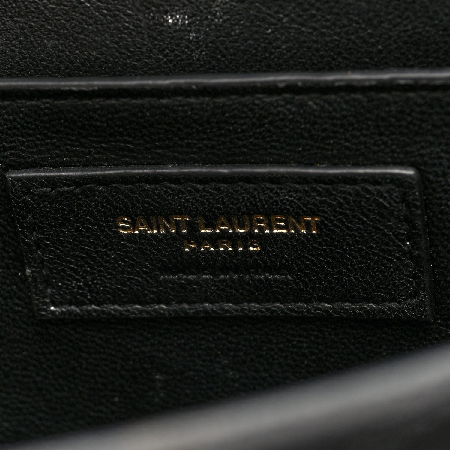 Saint Laurent Lambskin Matelasse Chevron Monogram Medium Sulpice Bag Black 6 of 9