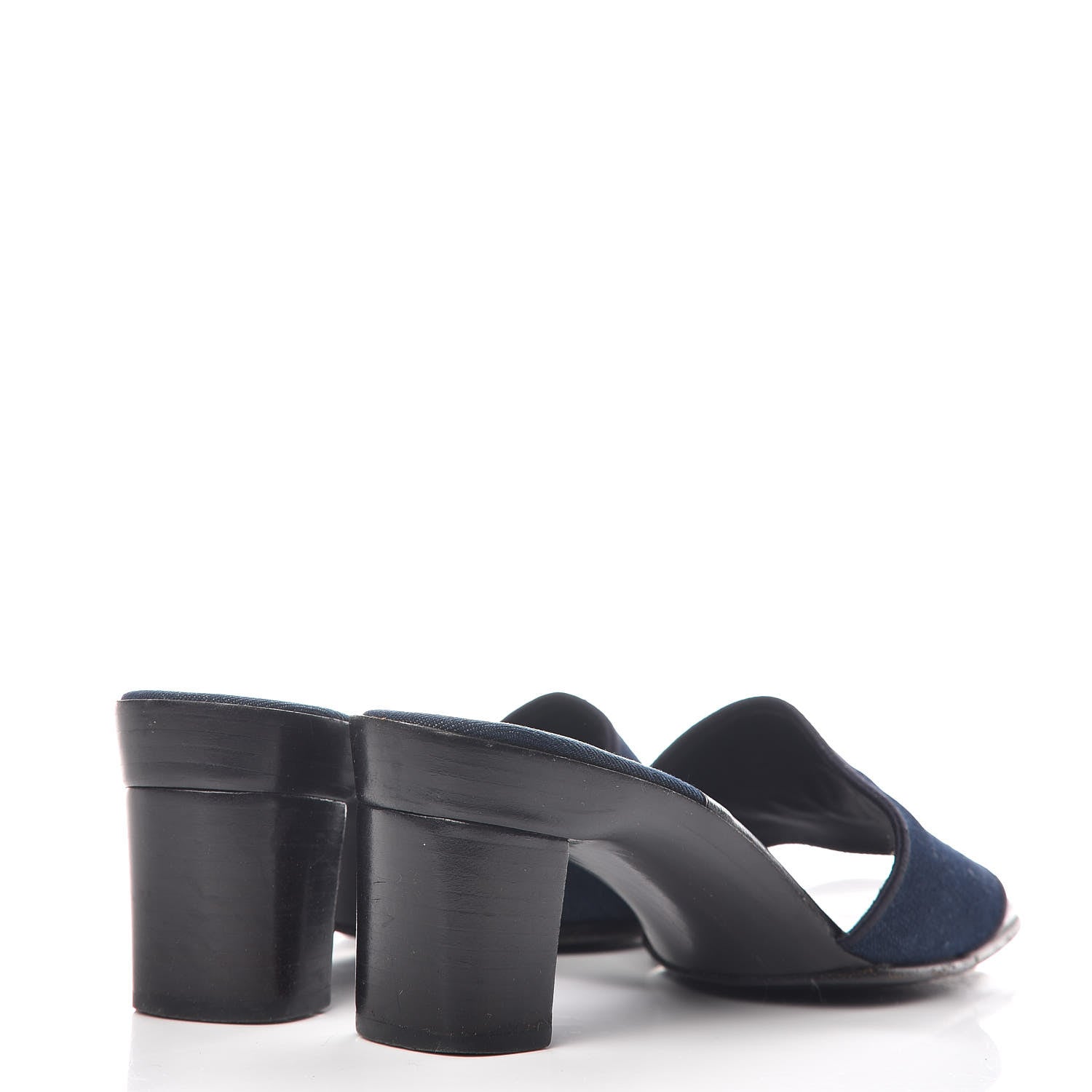 Chanel Denim CC Sandals Blue 38 3 of 11