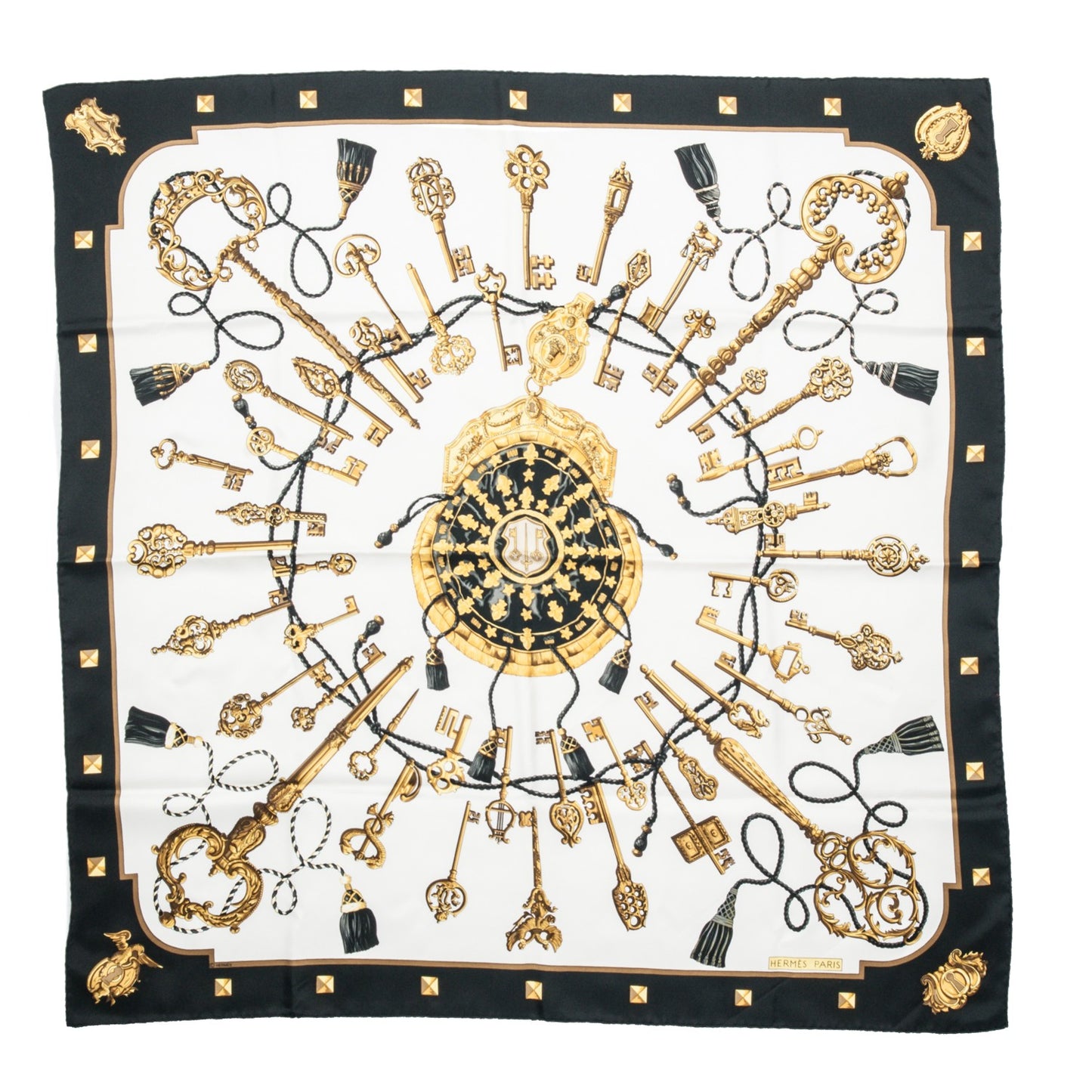 Silk Keys Les Cles Scarf 90
