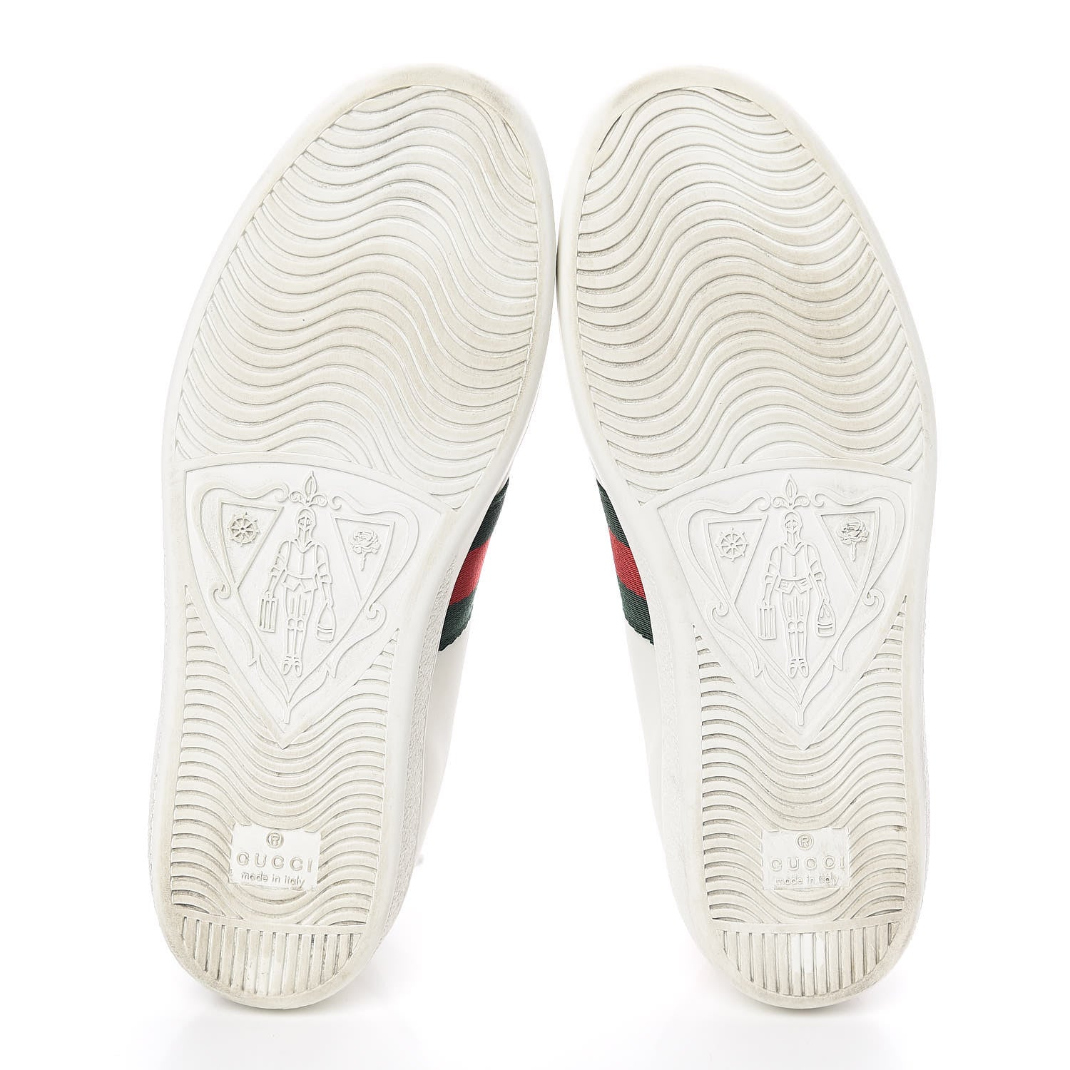 Gucci Calfskin Web Heart Embroidered Womens Ace Sneakers 37 White 12 of 16