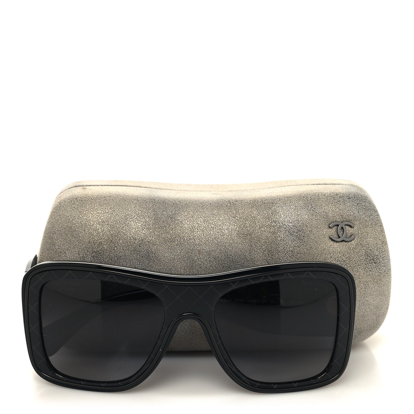 Acetate Polarized Rectangle Sunglasses 5395 Black