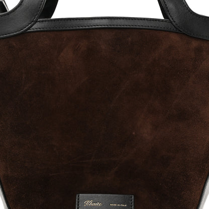 Khaite Suede Calfskin Small Nora Tote Coffee 7 of 10