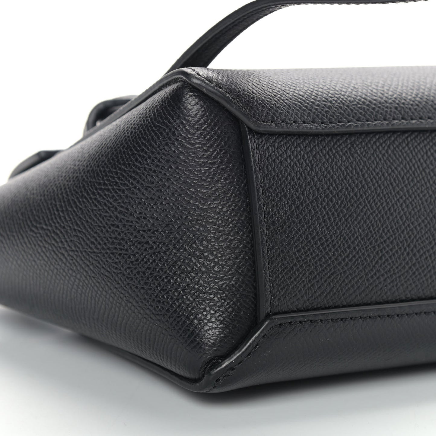 Grained Calfskin Pico Belt Bag Black