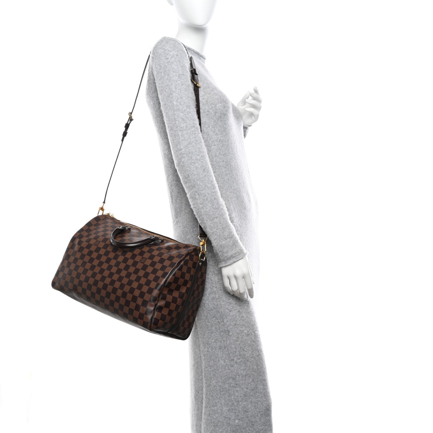 Louis Vuitton Damier Ebene Speedy Bandouliere 35 2 of 11