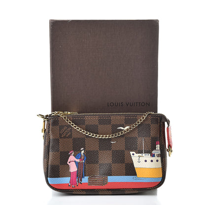 Louis Vuitton Damier Ebene 2016 Christmas Animation Mini Pochette Accessories 8 of 8