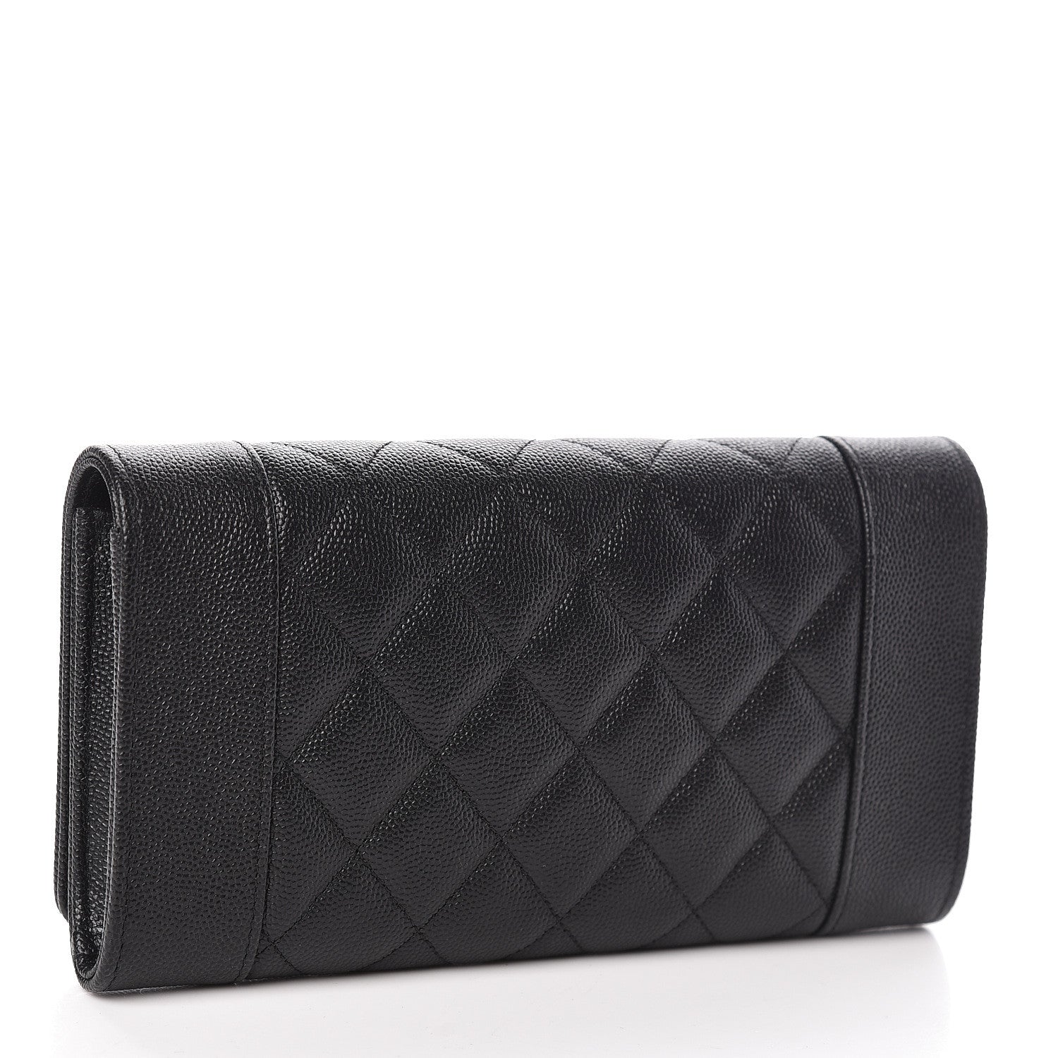 Chanel Caviar Quilted Mademoiselle Vintage Flap Wallet Black 3 of 9