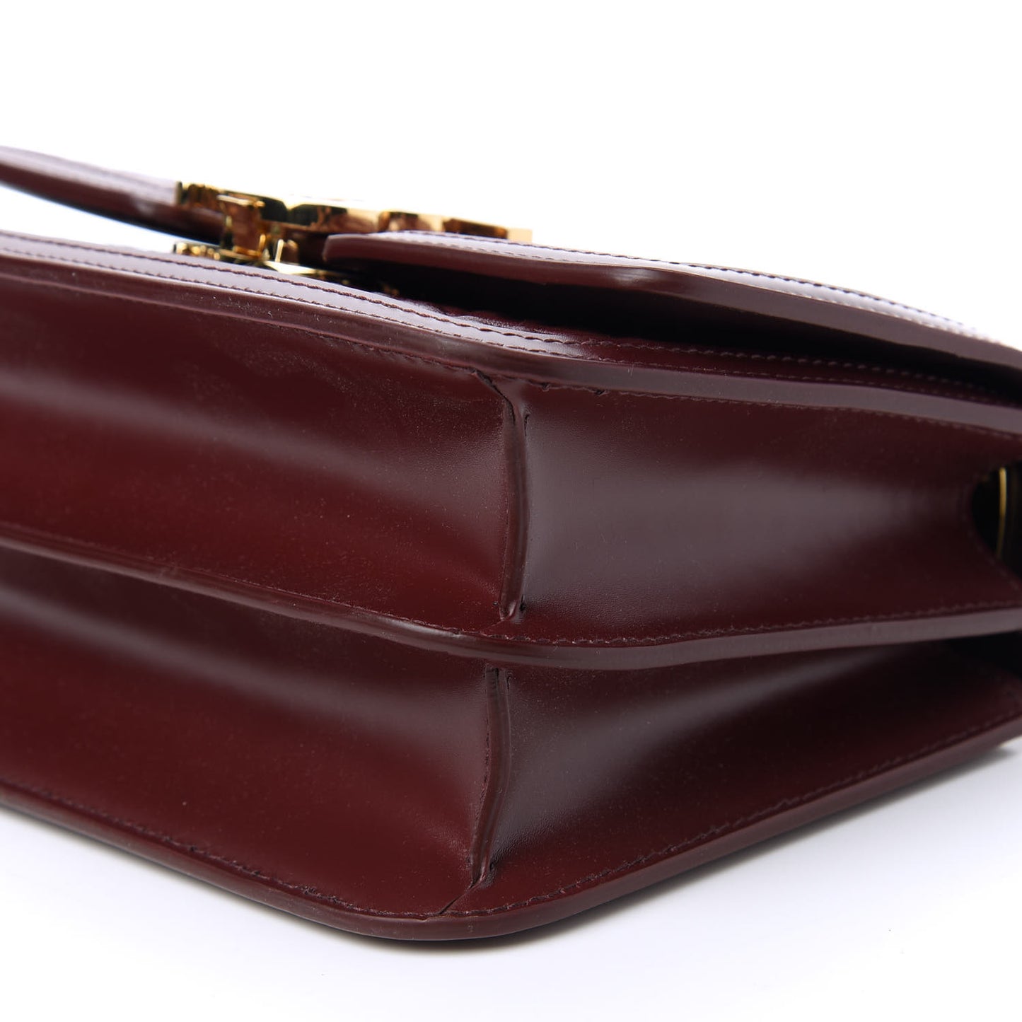 Calfskin Monogram Embossed Small TB Chain Bag Oxblood