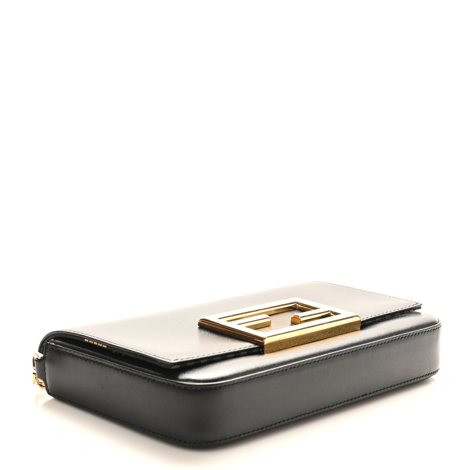 Fendi Vitello Palmellato Wallet on Chain with Pouches Black 5 of 11