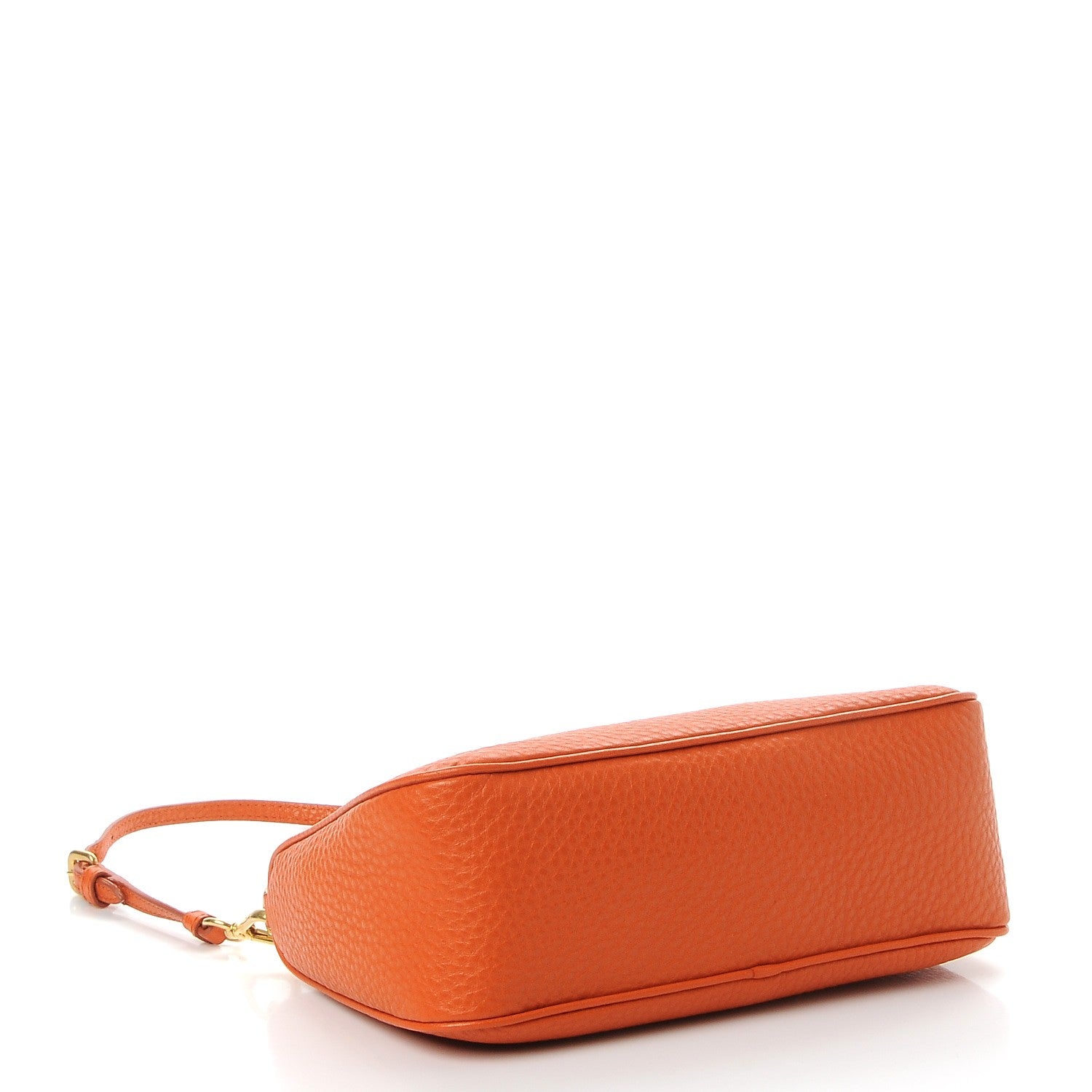 Prada Vitello Daino Pochette Bag Papaya 4 of 8
