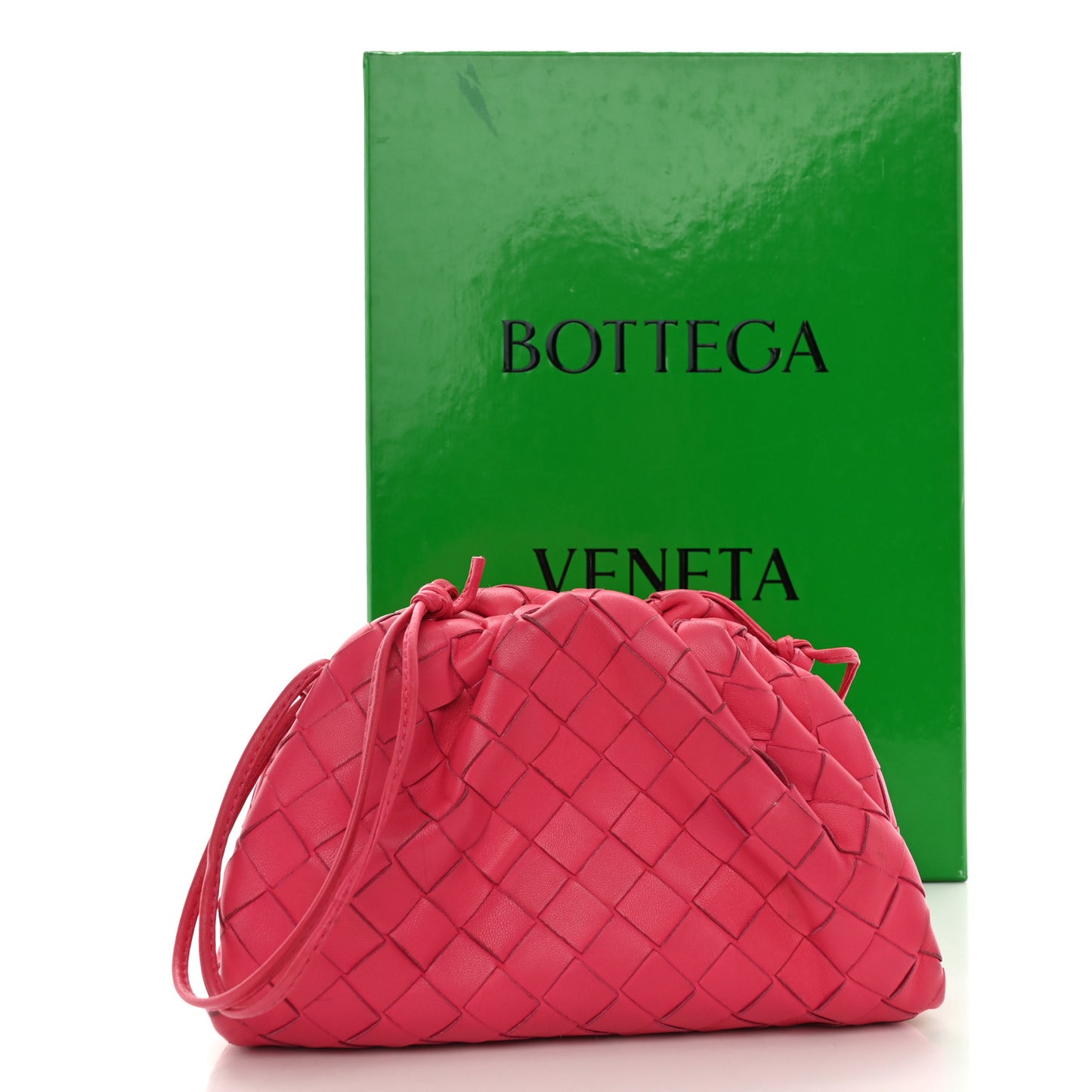 Nappa Intrecciato The Mini Pouch Rosa Shock