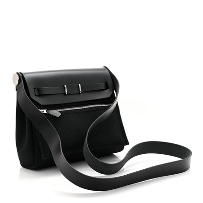 Hermes Military Toile Vache Hunter Herbag Zip Retourne 20 Black 2 of 11