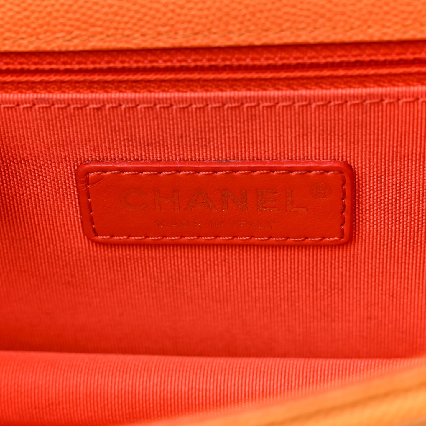 Caviar Quilted Small Sunset On The Sea Flap Orange