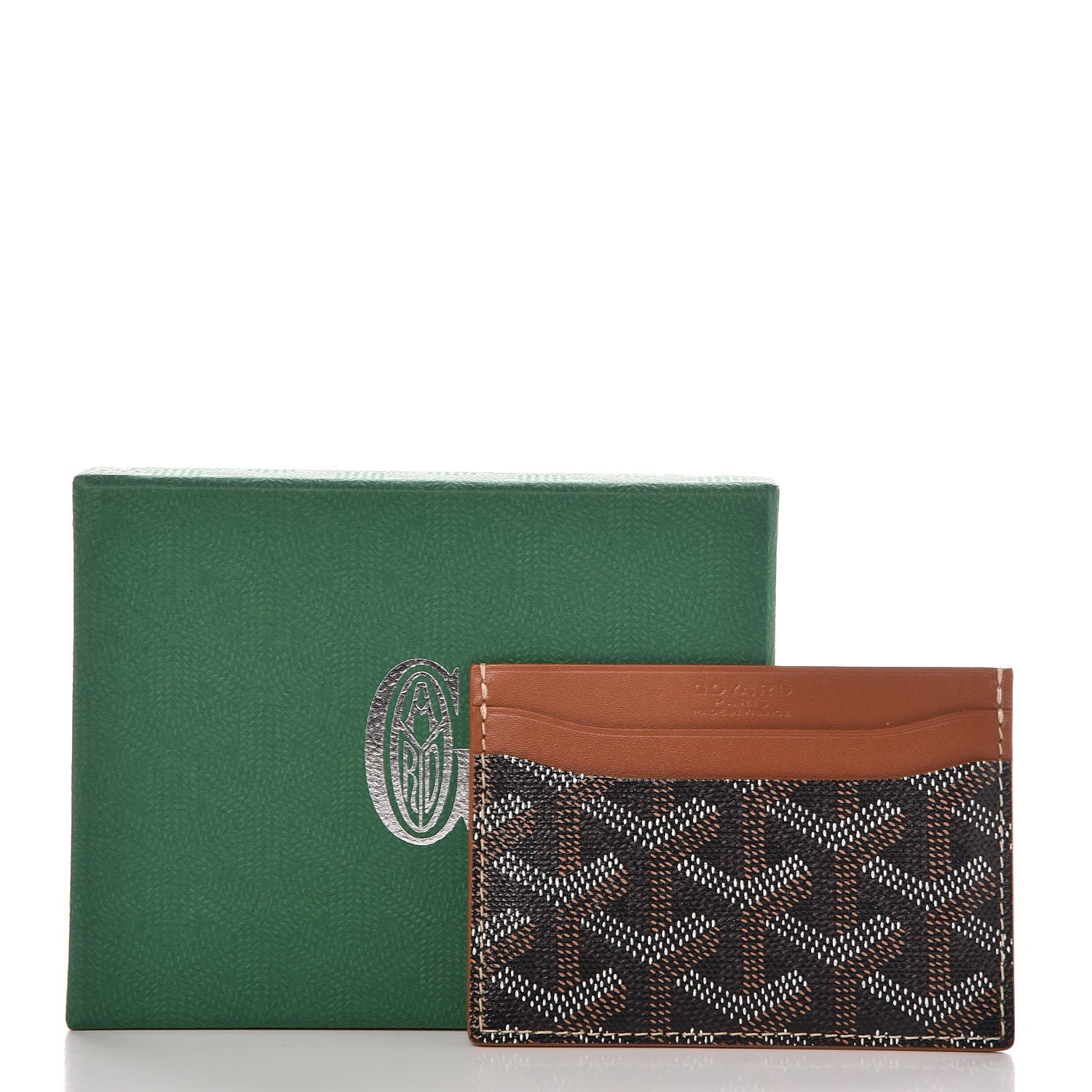 Goyard Goyardine Saint Sulpice Card Holder Black Gold 7 of 7