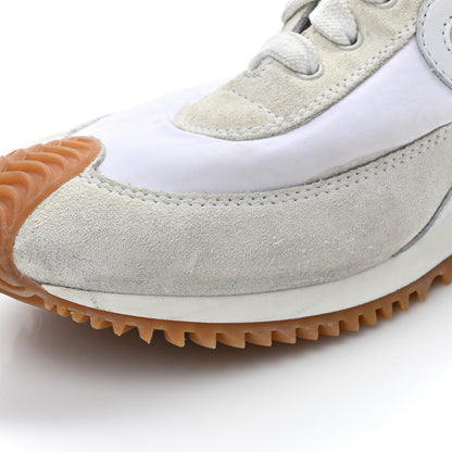 Loewe Nylon Suede Flow Runner High Top Sneakers 38 White 13 of 15