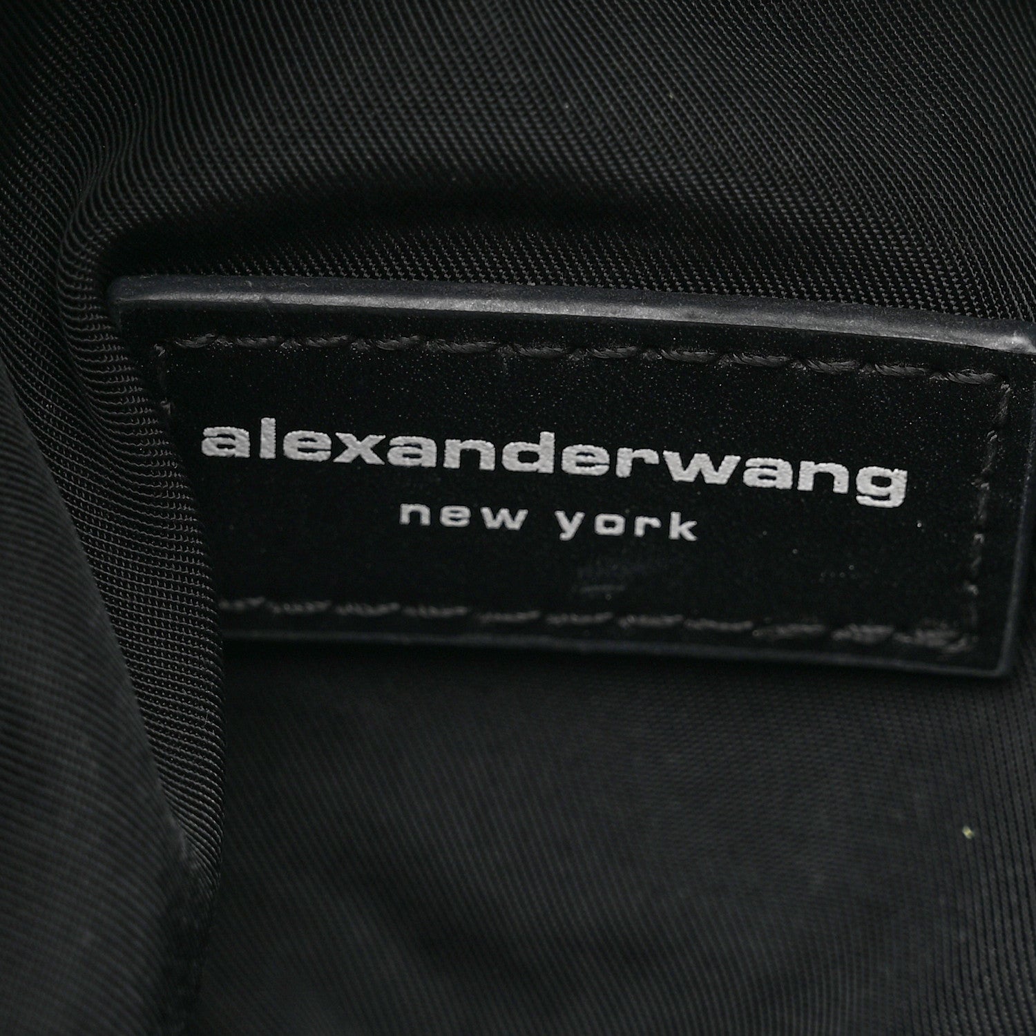 Alexander Wang Velvet Crystal Rhinestone Mini Scrunchie Bag Black Silver 6 of 7