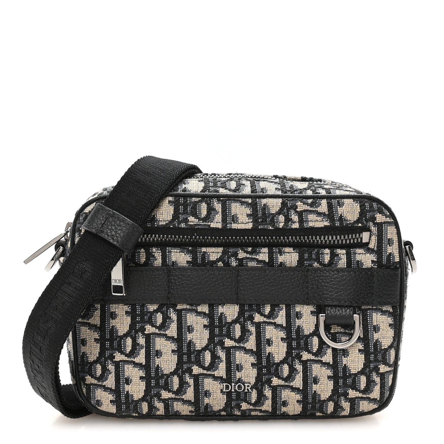 HOMME Oblique Mini Safari Messenger Navy Blue