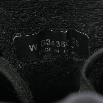 Chanel Fabric Calfskin Suede CC Sneakers 36 Black 7 of 15