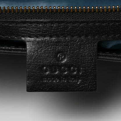 Gucci Calfskin Diagonal GG Medium Thiara Double Envelope Shoulder Bag Emerald Green Black 7 of 11