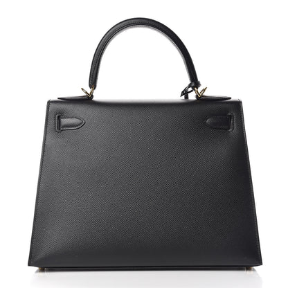 Hermes Epsom Kelly Sellier 28 Black 4 of 37