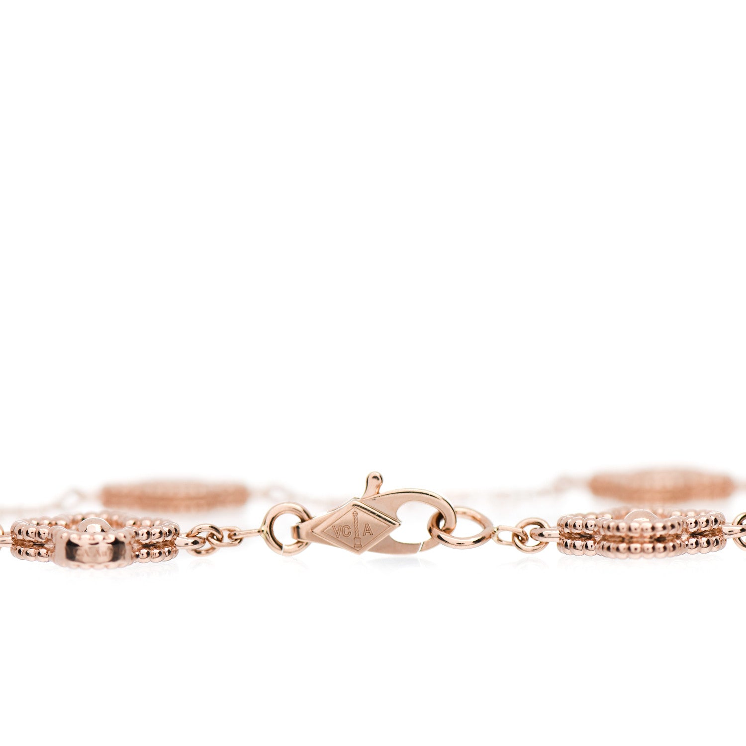 Van Cleef & Arpels 18K Rose Gold 6 Motifs Sweet Alhambra Bracelet 4 of 4