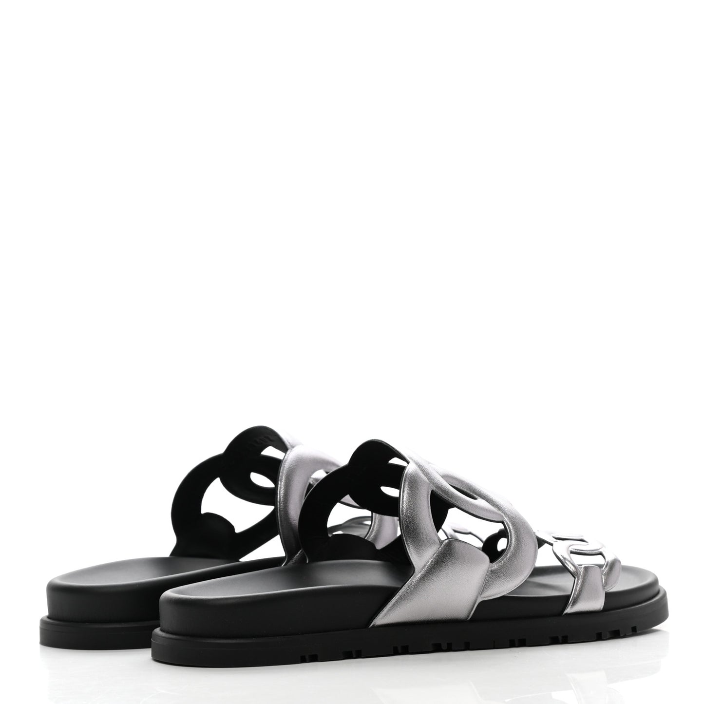 Nappa Extra Sandals 38 Gris Argent
