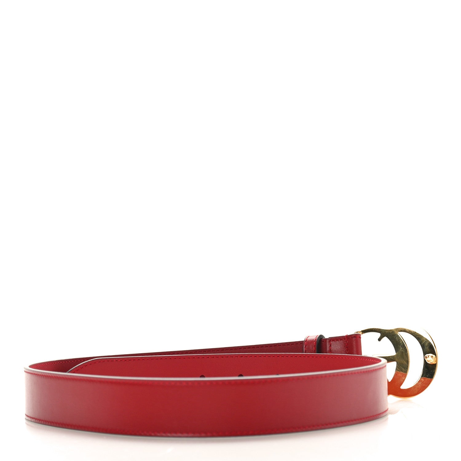 Gucci Plutone Calfskin Double G 30mm Belt 75 30 Rosso 2 of 4