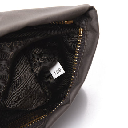 Prada Tessuto Nylon Saffiano Wristlet Fumo 8 of 15