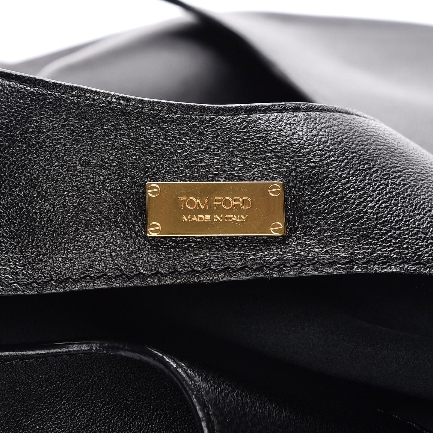 Ramskin Large Alix Padlock Zip Shoulder Bag Black