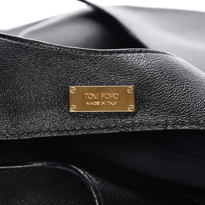 Tom Ford Ramskin Large Alix Padlock Zip Shoulder Bag Black 6 of 7