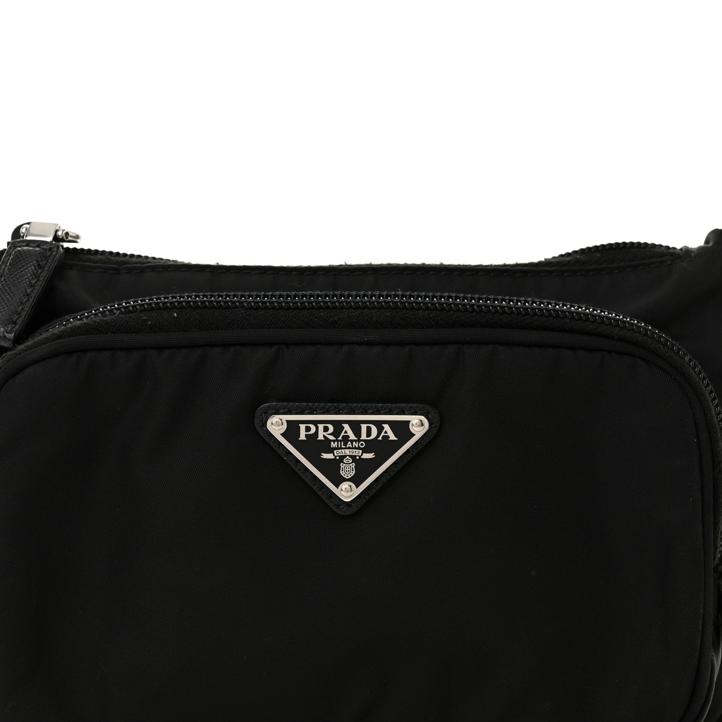 Re-Nylon Saffiano Belt Bag Black