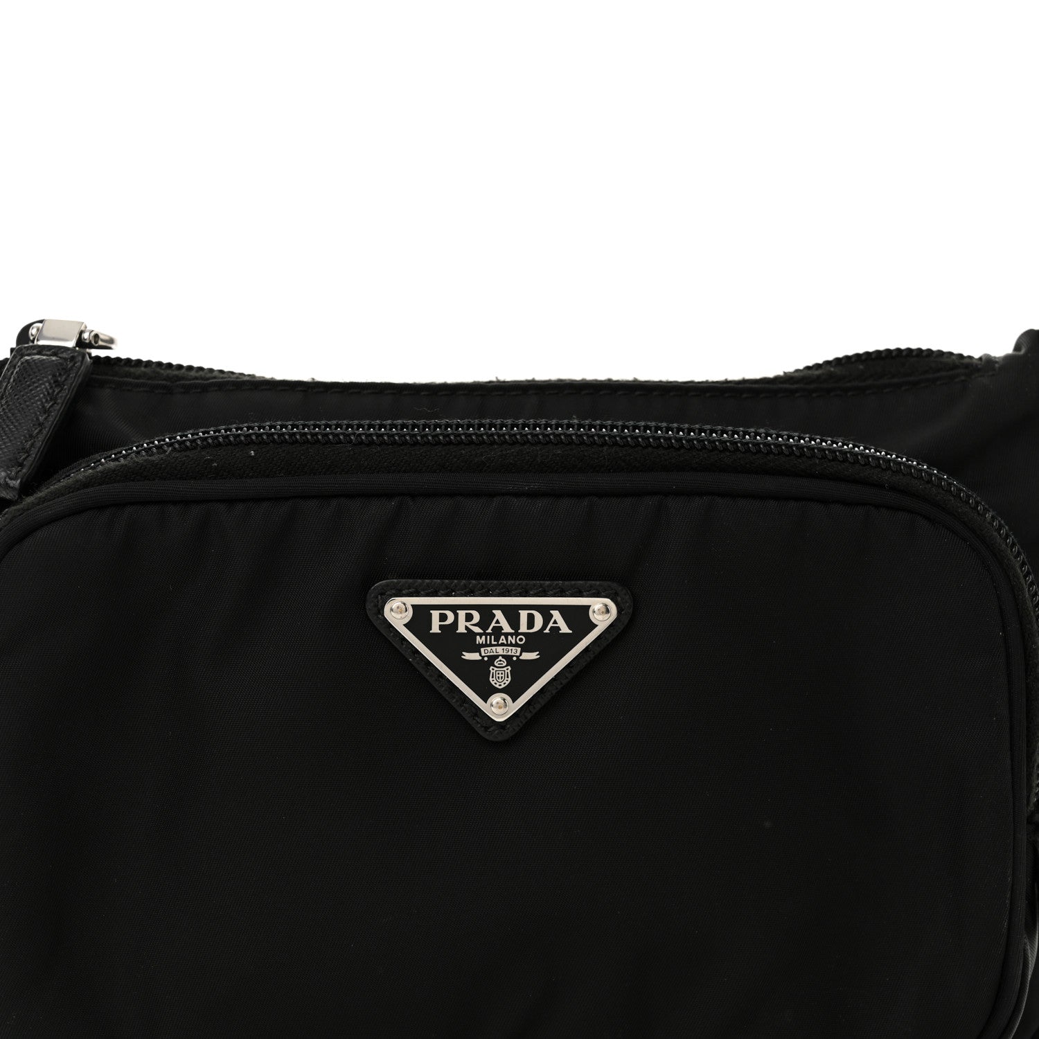 Prada Re-Nylon Saffiano Belt Bag Black 7 of 10