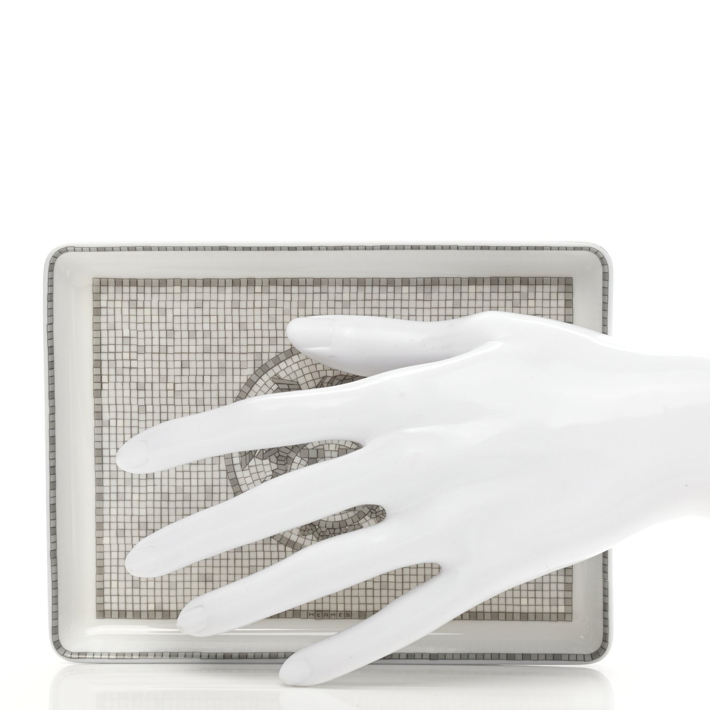 Porcelain Mosaique Au 24 Sushi Plate Platine