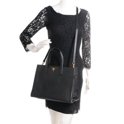 Prada Saffiano Soft Triple Pocket Tote Nero Black 2 of 10