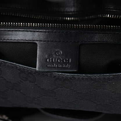 Gucci Monogram Horsebit Chain Flap Shoulder Bag Black 6 of 9
