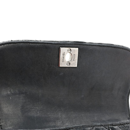 Chanel Snakeskin 3 Chain Flap Black 10 of 19