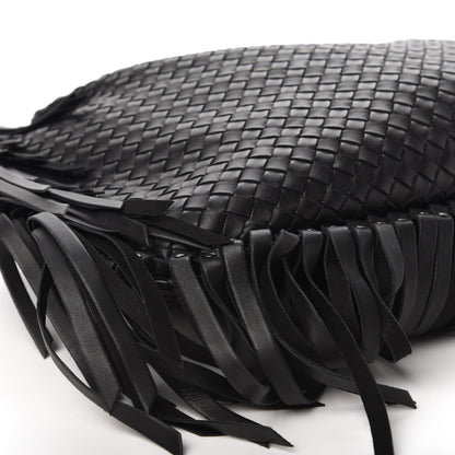 Bottega Veneta Nappa Intrecciato Veneta Large Fringed Hobo Black 6 of 9