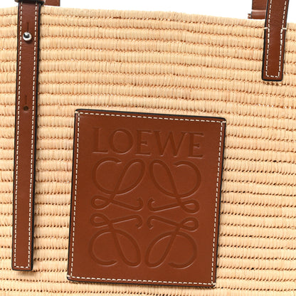 Loewe Raffia Small Square Basket Tote Bag Natural Tan 7 of 11