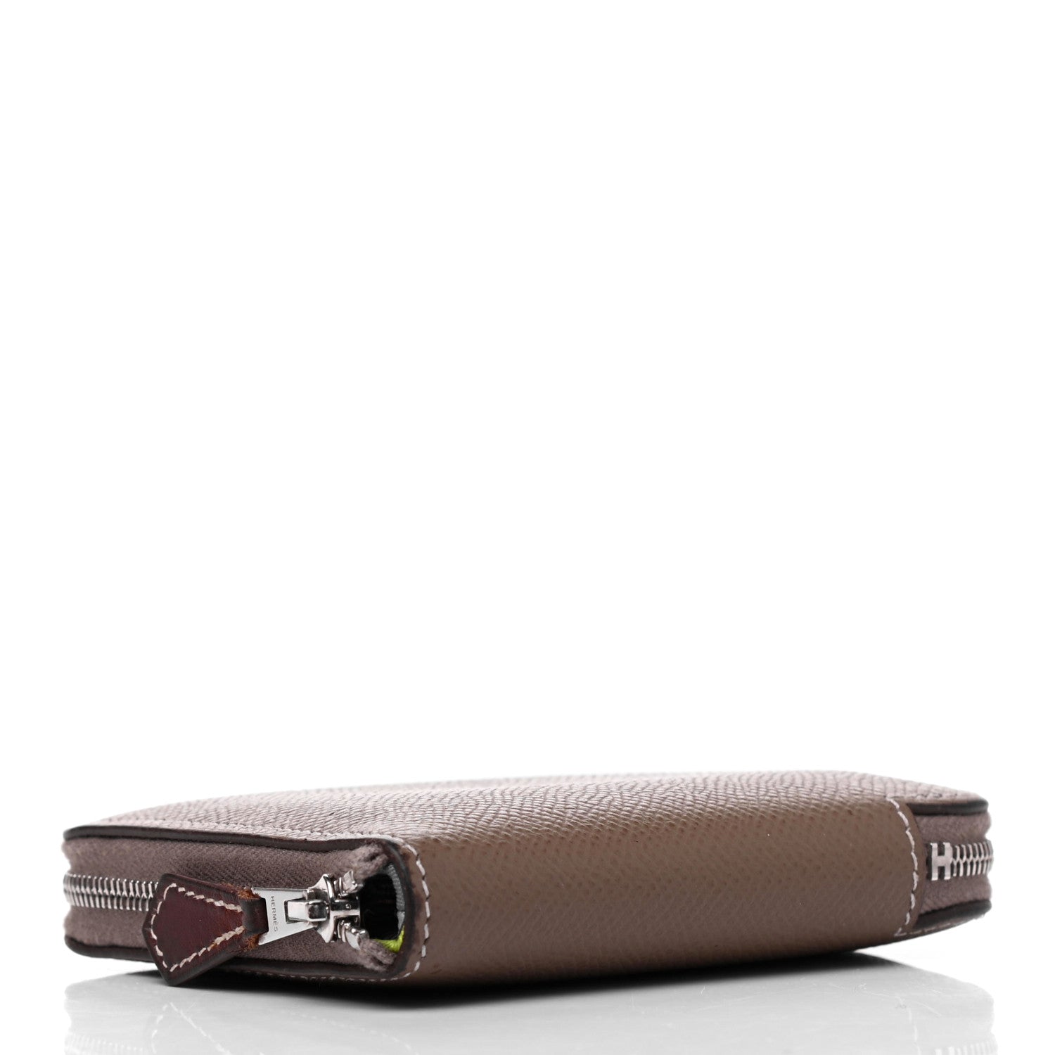 Hermes Epsom Silk'in Compact Wallet Etoupe 4 of 9