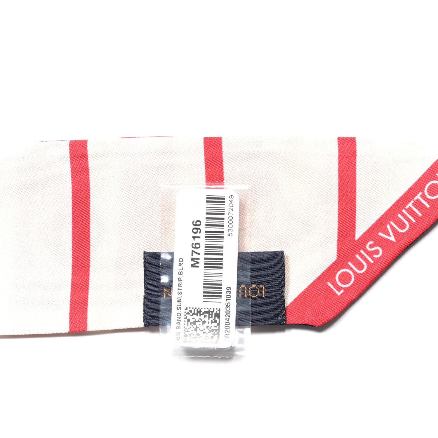 Louis Vuitton Silk Monogram LV Escale Summer Stripes BB Bandeau Blue Red 3 of 3