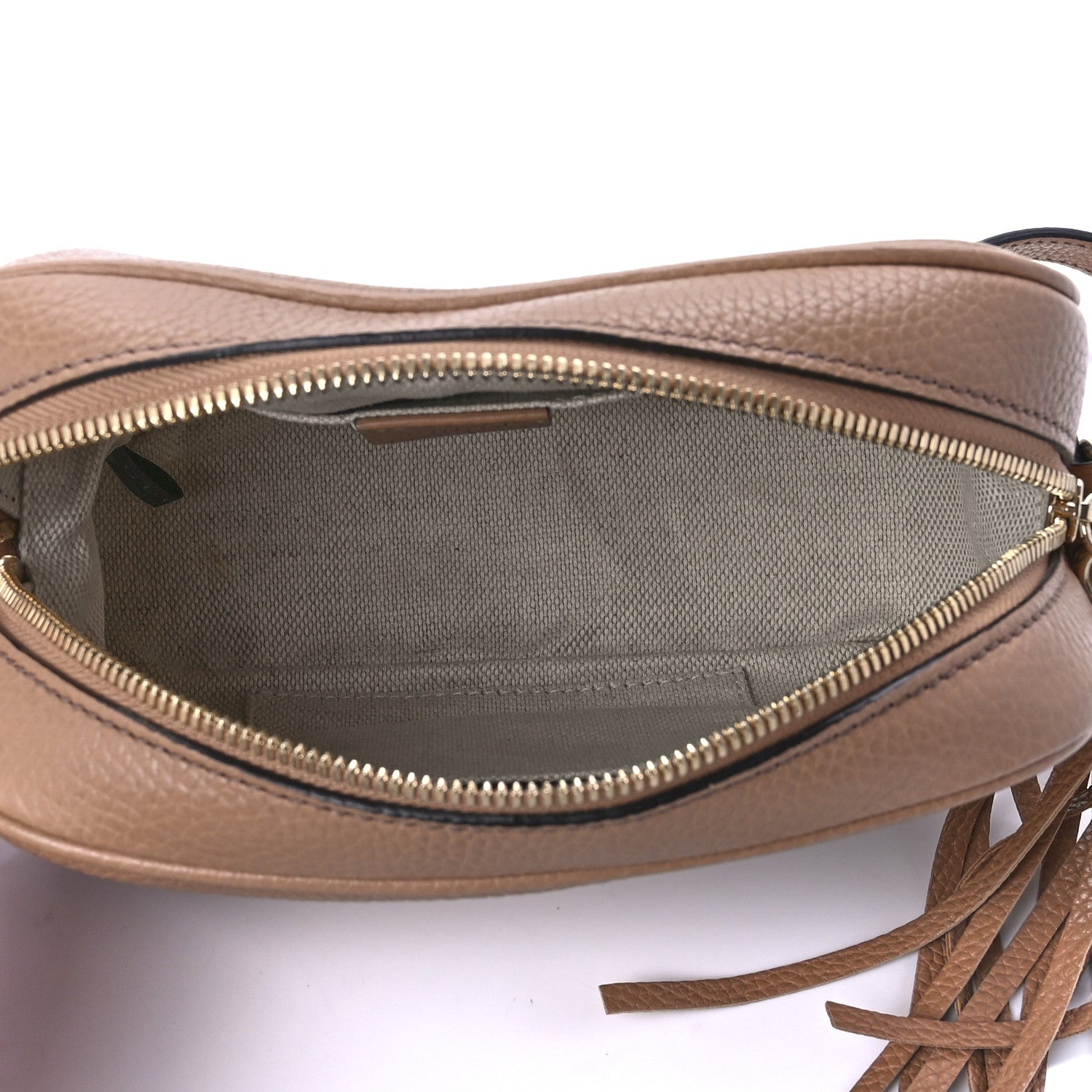 Gucci Pebbled Calfskin Small Soho Disco Bag Rose Beige 5 of 10