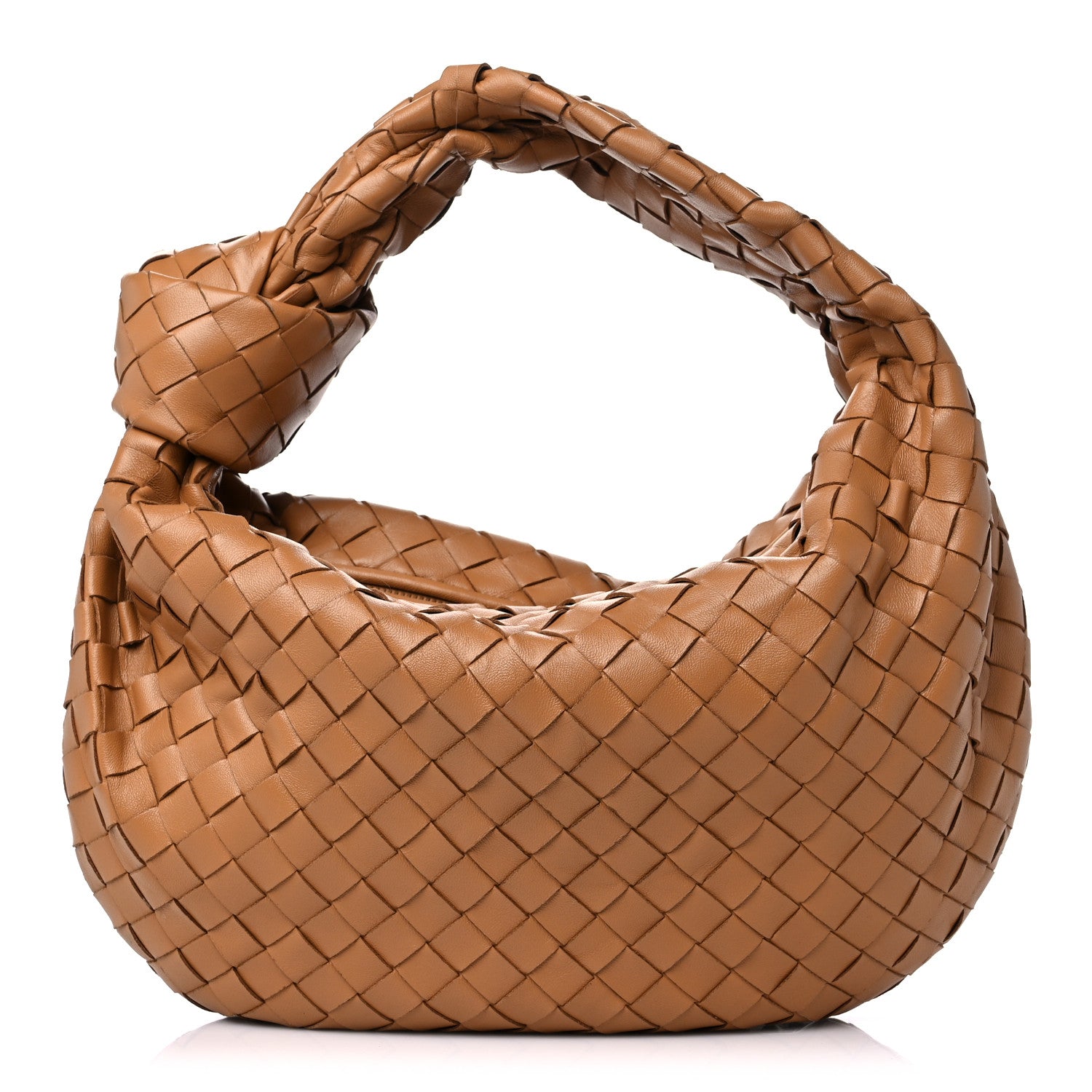 Bottega Veneta Nappa Intrecciato Teen Jodie Hobo Caramel 1 of 9