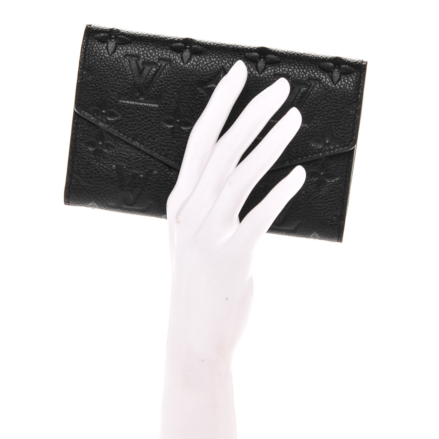 Louis Vuitton Empreinte Compact Curieuse Wallet Black 2 of 6