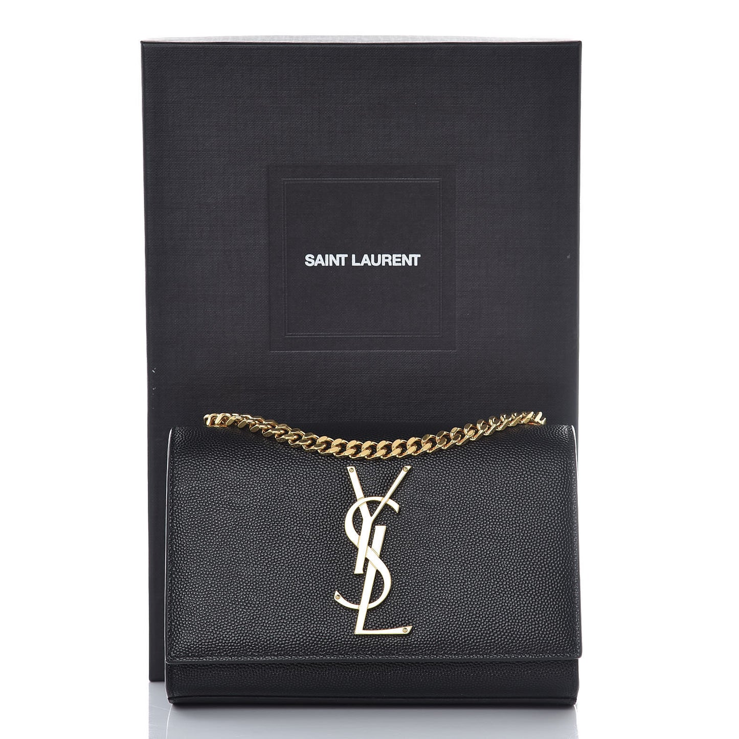 Grain De Poudre Small Monogram Kate Satchel Black