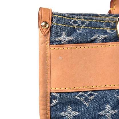 Louis Vuitton Monogram Denim Sac Plat Blue 7 of 7
