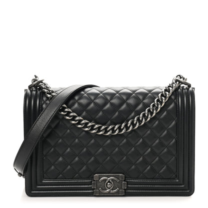 Chanel Calfskin Quilted New Medium Boy Flap Black 1 of 11