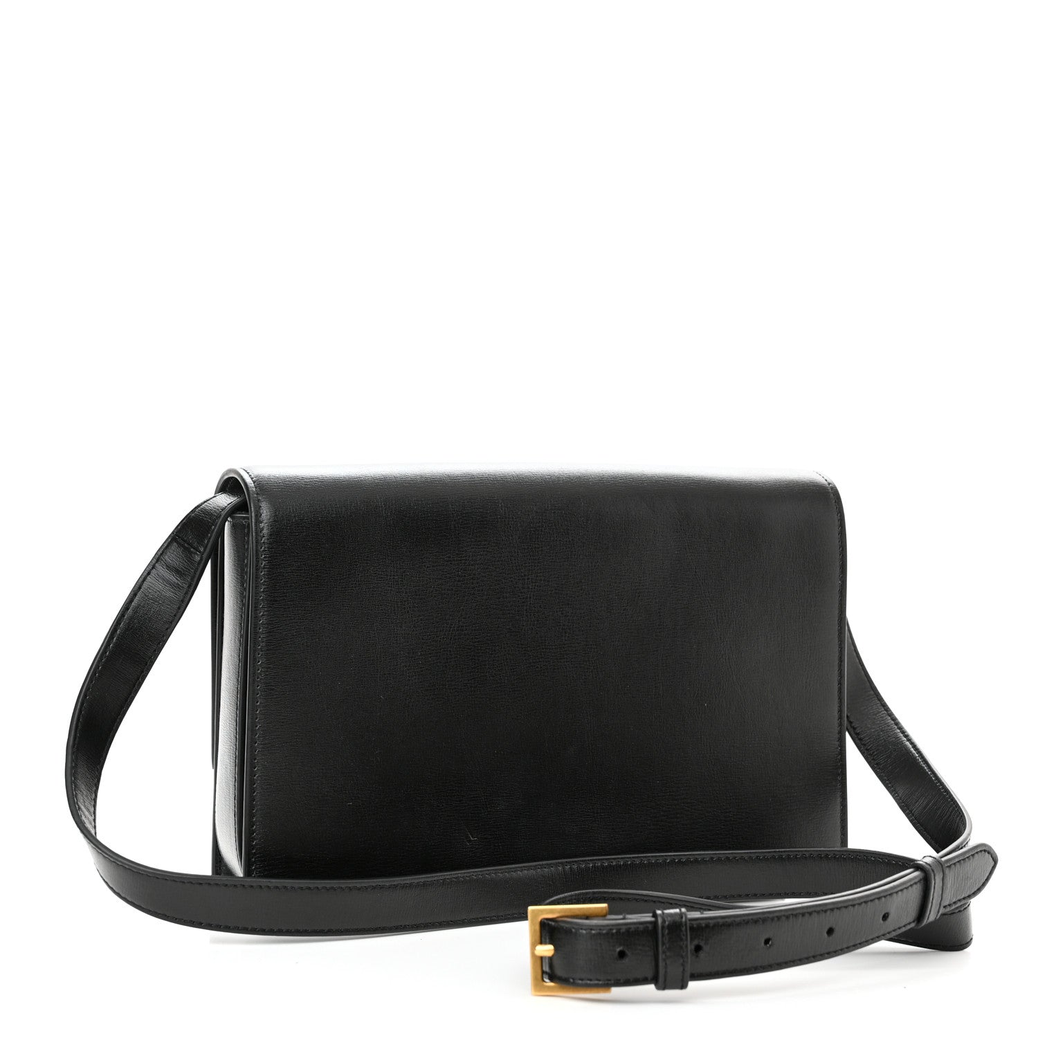Saint Laurent Smooth Calfskin Suede Medium Bellechasse Black 3 of 14