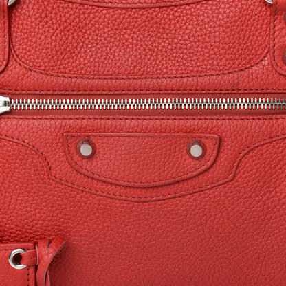 Balenciaga Vibrato Calfskin Classic Silver Hardware City Rouge Cerise 14 of 14